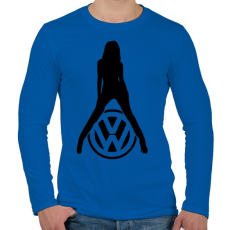 PRINTFASHION Volkswagen fan - Férfi hosszú ujjú póló - Királykék