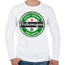 PRINTFASHION Volkswagen - Férfi hosszú ujjú póló - Fehér férfi póló