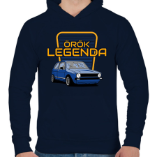 PRINTFASHION Volkswagen Golf - Férfi kapucnis pulóver - Sötétkék férfi pulóver, kardigán