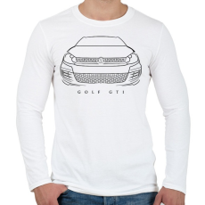 PRINTFASHION Volkswagen Golf GTI - Férfi hosszú ujjú póló - Fehér