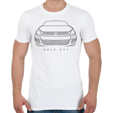 PRINTFASHION Volkswagen Golf GTI - Férfi póló - Fehér férfi póló