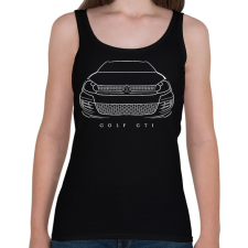 PRINTFASHION Volkswagen Golf GTI - Női atléta - Fekete női trikó