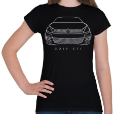 PRINTFASHION Volkswagen Golf GTI - Női póló - Fekete női póló