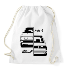 PRINTFASHION Volkswagen Golf MK1 - Sportzsák, Tornazsák - Fehér tornazsák
