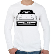 PRINTFASHION Volkswagen Golf MK 1 - Férfi hosszú ujjú póló - Fehér férfi póló