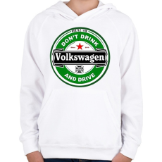 PRINTFASHION Volkswagen - Gyerek kapucnis pulóver - Fehér