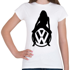 PRINTFASHION VOLKSWAGEN HOT FEKETE - Női póló - Fehér