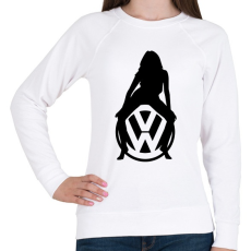PRINTFASHION VOLKSWAGEN HOT FEKETE - Női pulóver - Fehér