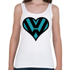 PRINTFASHION Volkswagen love - Női atléta - Fehér női trikó
