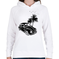 PRINTFASHION Volkswagen  - Női kapucnis pulóver - Fehér