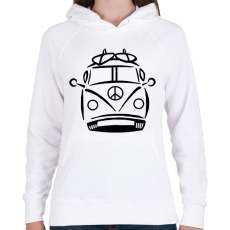 PRINTFASHION Volkswagen  - Női kapucnis pulóver - Fehér