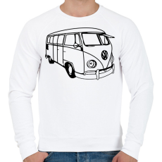 PRINTFASHION Volkswagen T1 (01) - Férfi pulóver - Fehér
