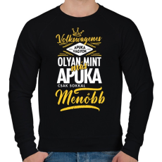 PRINTFASHION Volkswagenes apuka - Férfi pulóver - Fekete