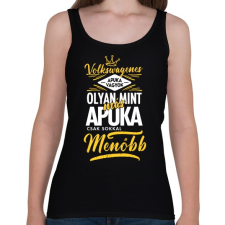 PRINTFASHION Volkswagenes apuka - Női atléta - Fekete női trikó