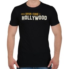PRINTFASHION Volt egyszer egy hollywood - Férfi póló - Fekete férfi póló