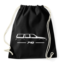 PRINTFASHION Volvo 740 (2) - Sportzsák, Tornazsák - Fekete tornazsák