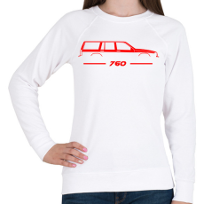 PRINTFASHION Volvo 760 (3) - Női pulóver - Fehér