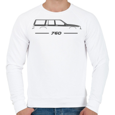 PRINTFASHION Volvo 760 (4) - Férfi pulóver - Fehér férfi pulóver, kardigán