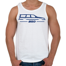 PRINTFASHION Volvo 850 Blue - Férfi atléta - Fehér