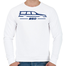 PRINTFASHION Volvo 850 Blue - Férfi pulóver - Fehér