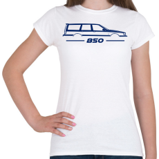 PRINTFASHION Volvo 850 Blue - Női póló - Fehér