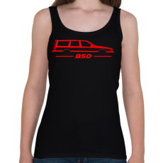 PRINTFASHION volvo 850 Red - Női atléta - Fekete