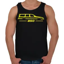 PRINTFASHION Volvo 850 Yellow - Férfi atléta - Fekete atléta, trikó