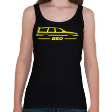 PRINTFASHION Volvo 850 Yellow - Női atléta - Fekete
