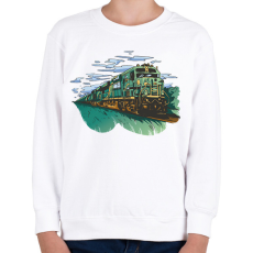 PRINTFASHION Vonat - Gyerek pulóver - Fehér