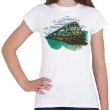 PRINTFASHION Vonat - Női póló - Fehér női póló