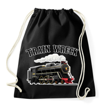PRINTFASHION Vonat  - Sportzsák, Tornazsák - Fekete tornazsák