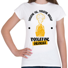 PRINTFASHION Vonatok ma, holnap, örökké - Női póló - Fehér