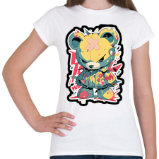PRINTFASHION Voodoo maci - Női póló - Fehér női póló