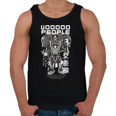 PRINTFASHION Voodoo people - Férfi atléta - Fekete