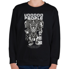 PRINTFASHION Voodoo people - Gyerek pulóver - Fekete