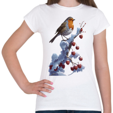 PRINTFASHION Vörösbegy - Női póló - Fehér női póló