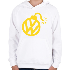 PRINTFASHION VW Bomb - Gyerek kapucnis pulóver - Fehér gyerek pulóver, kardigán