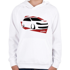 PRINTFASHION VW Dublife - Gyerek kapucnis pulóver - Fehér