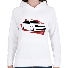 PRINTFASHION VW Dublife - Női kapucnis pulóver - Fehér