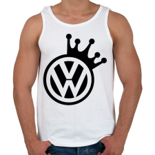 PRINTFASHION VW Király (fekete) - Férfi atléta - Fehér atléta, trikó