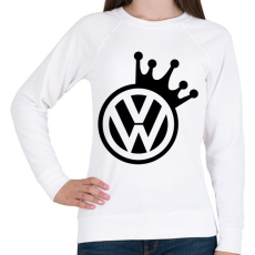 PRINTFASHION VW Király (fekete) - Női pulóver - Fehér