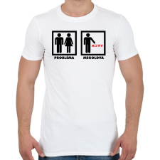 PRINTFASHION VW Problem Solved - Férfi póló - Fehér férfi póló