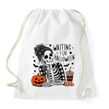 PRINTFASHION Waiting  for Halloween - Sportzsák, Tornazsák - Fehér tornazsák