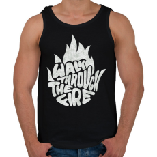 PRINTFASHION Walk through the fire - Férfi atléta - Fekete