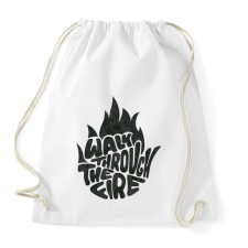 PRINTFASHION Walk through the fire - Sportzsák, Tornazsák - Fehér tornazsák