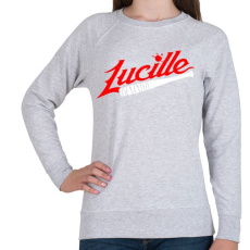 PRINTFASHION Walking Dead - Lucille - Női pulóver - Sport szürke