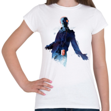 PRINTFASHION Walkmandead - Női póló - Fehér női póló