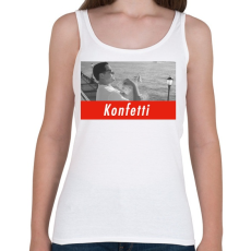 PRINTFASHION Wall street farkasai konfetti jelenet - Női atléta - Fehér