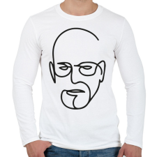 PRINTFASHION Walter White - Férfi hosszú ujjú póló - Fehér férfi póló