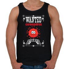 PRINTFASHION Wanted - Férfi atléta - Fekete atléta, trikó